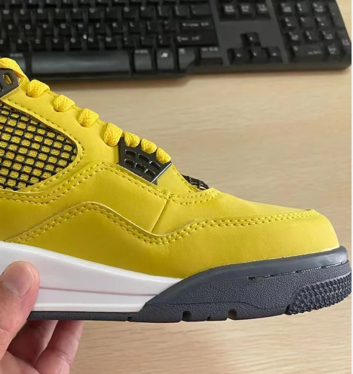 

wholesale high quality fashion OW AJ 4 brand Running shoes casual fashion white, Many colors