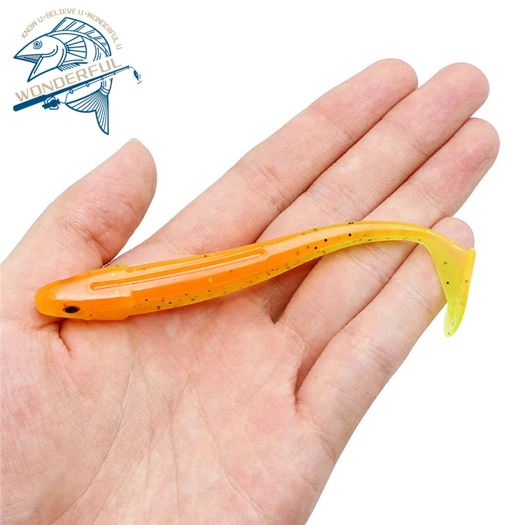 

Best Quality Two-Color T Tail Road Sub Lure 10.5cm / 4.7g Soft Fishing Lure For Wholesale