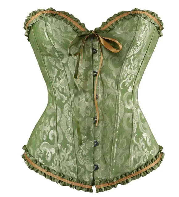 

Hot sale Women Corset Sexy Lace Plus Size new Women sexy Corset Bustier Corset Lingerie Tops Brocade Victorian Fashion, 7 colors as the pictures show