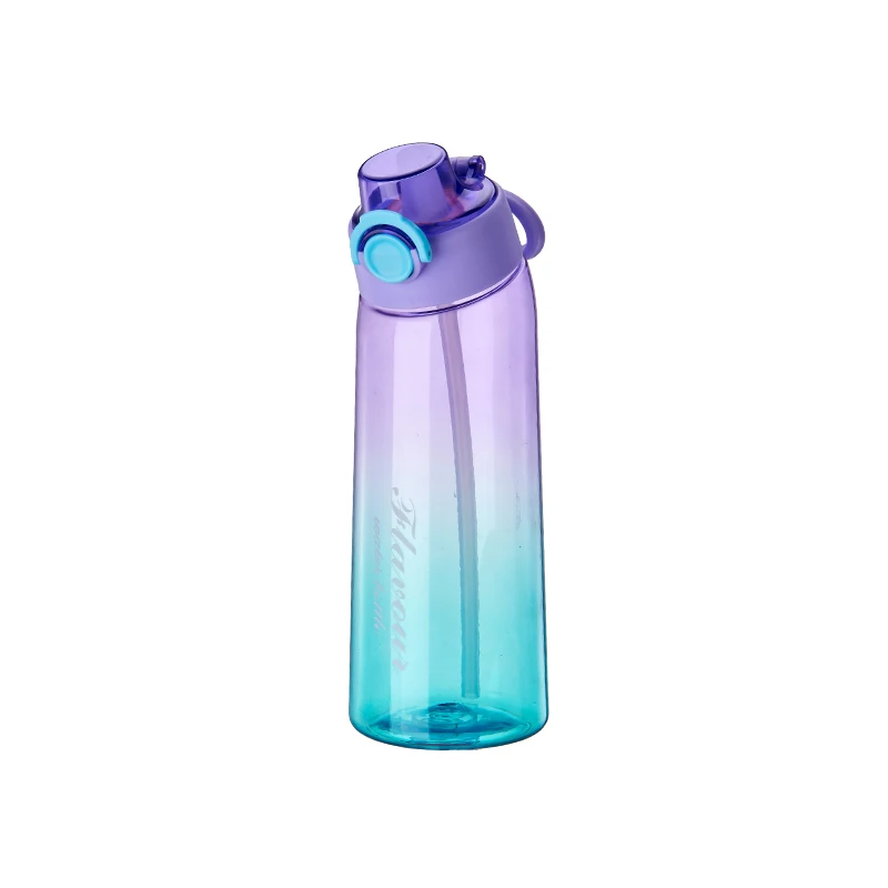 

2023 New Design Kids Sport Water Bottle Plastic Fruit Flavor Water Bottle With Flavor Pod