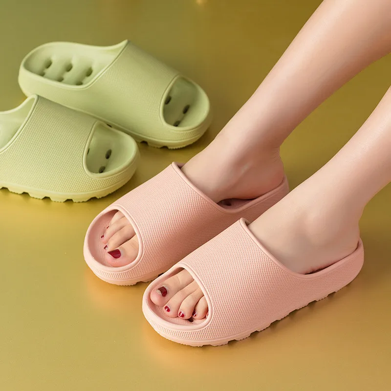 

Best selling New Women slides EVA slippers pure color indoor slide house slides cheap ladies slippers fashion heel slippers, White/yellow/purple/green/pink/blue
