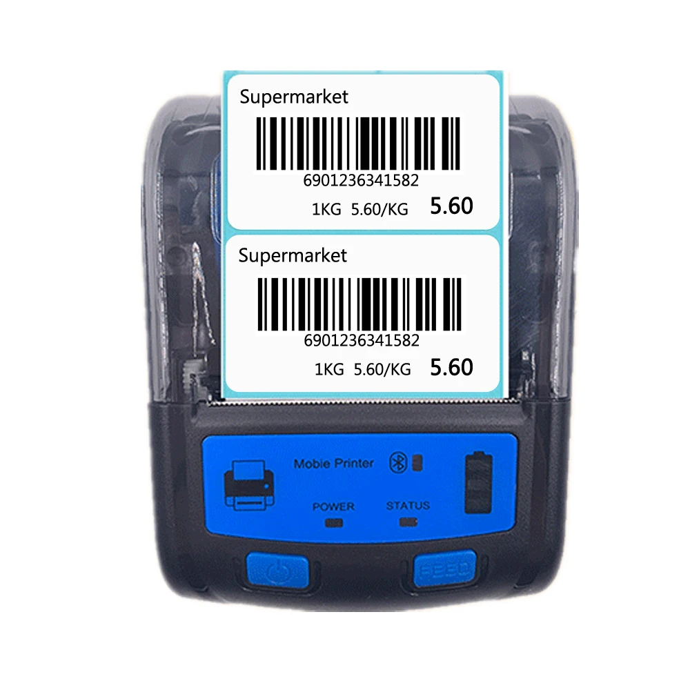 

Portable 58mm Thermal Barcode Sticker Label Printer Receipt printer with android ios