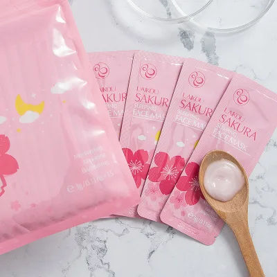 

LAIKOU Skin Care Moisturizing Repairing Brightening Natural Sakura Face Sleeping Mask 15pcs/bag