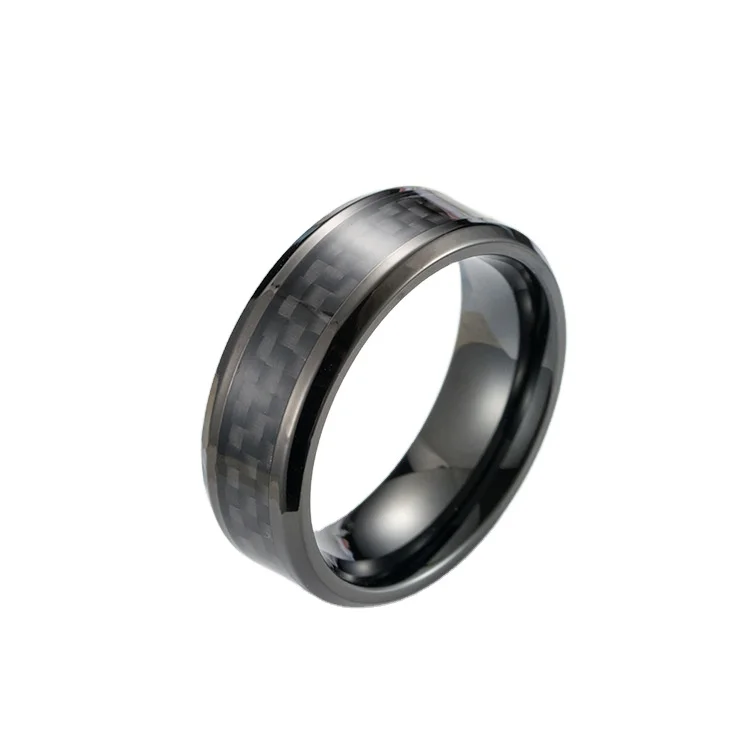 

Men's Titanium Steel Carbon Fiber Ring