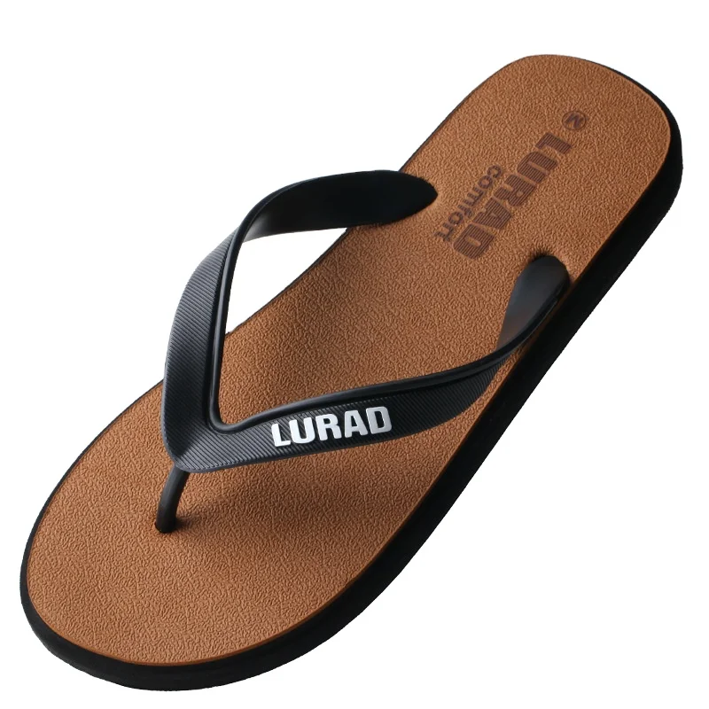 

Men's flip flops in summer outdoor antiskid cool slippers clip foot slippers casual rubber beach shoes OEM customization