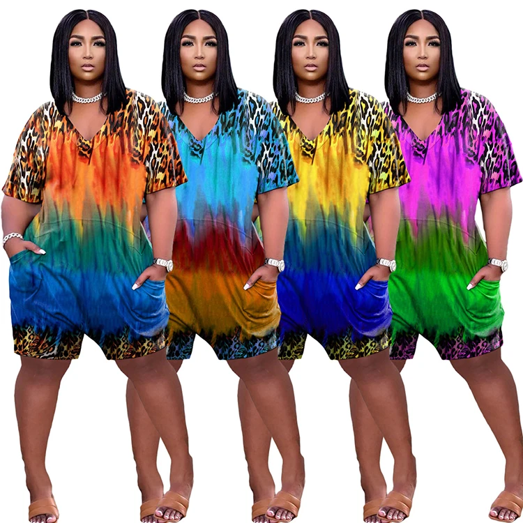 

AC8281 New Women Summer Jumpsuits Loose Jumpsuits 2021 Plus Size Women Clothing