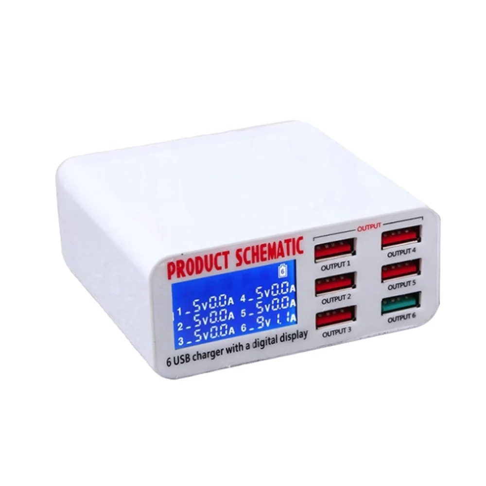 

FUHAOXUAN 896 electric charging station USB Quick chargers for smart phones multiports charging station Special maintenance, White