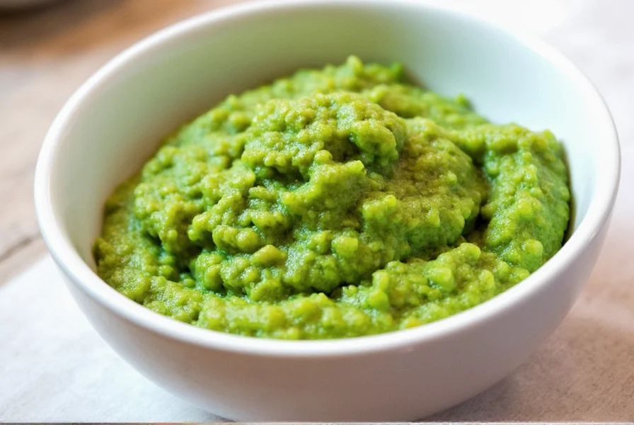 Sofrito verde being sautéed in a pan
