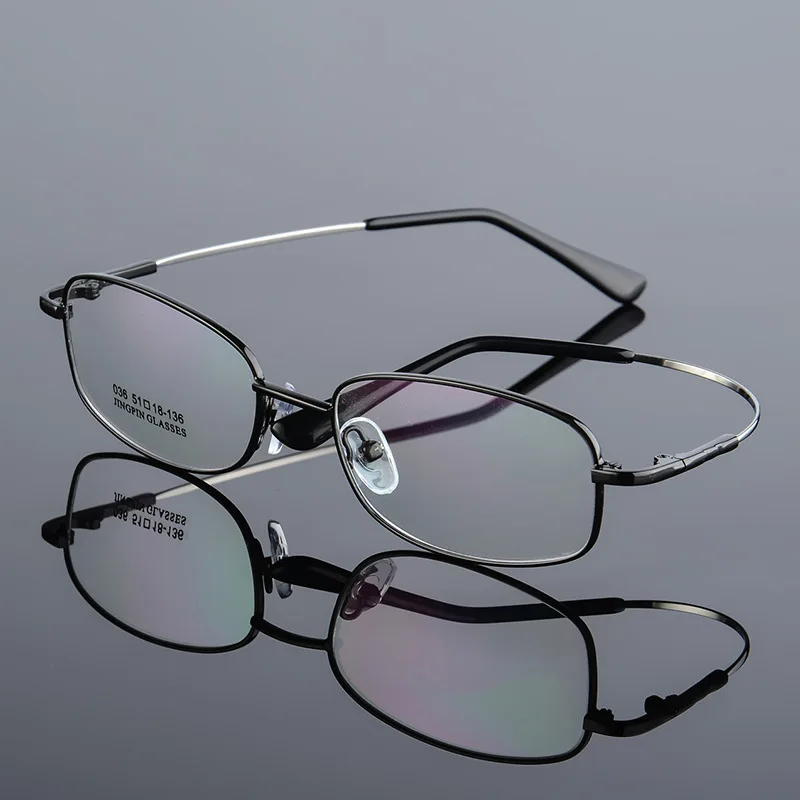Cheap Unisex Optical Frames Wholesale 2026 Full Rim Oval Metal Memory Titanium Lightweight Comfortable Glasses Case Eyeglasses