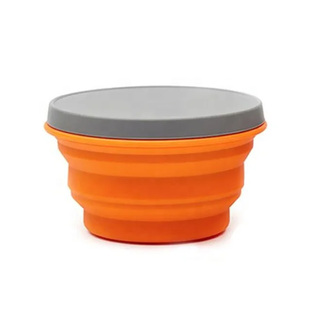 

Wholesale Travel Portable Silicone Folding Bowl BPA Free Baby For Instant Noodle Bowl, Customized color