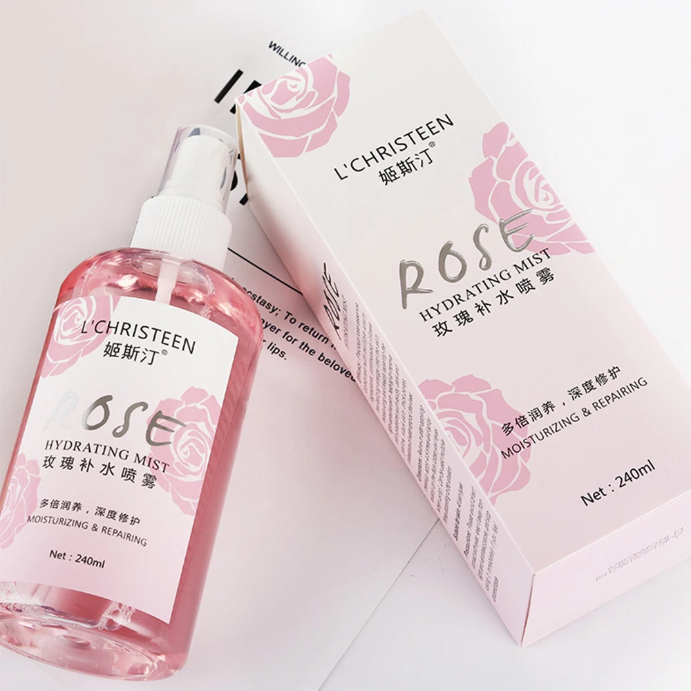 

Wholesale Moisturizing & Repairing Rose Water Facial Mist Spray, Transparent pink
