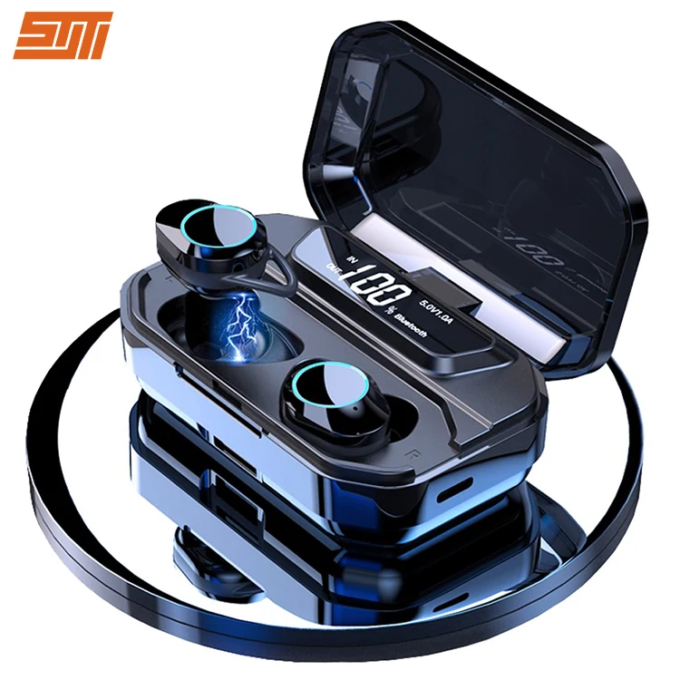 

Sport Waterproof Led Display Charging Case Mini G02 Earbuds X6 Headphone With 4000mah Wireless Earphones Power Bank X6 Pro Tws