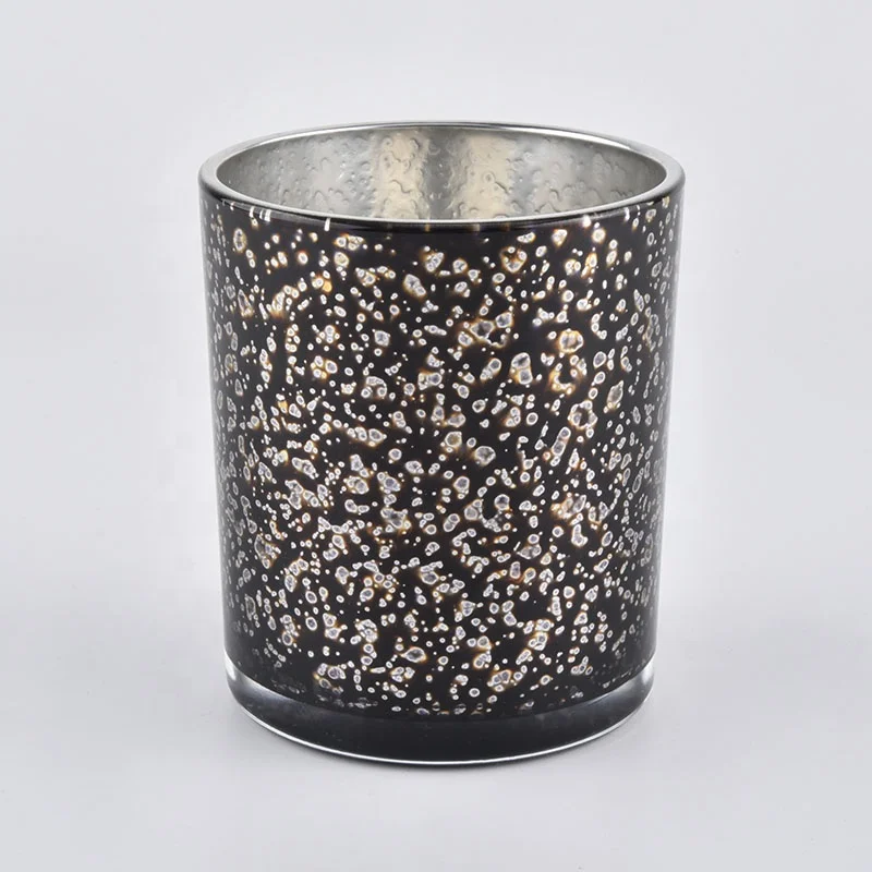 Recycled Unique Black 10OZ Glass Candle Jars Wholesale
