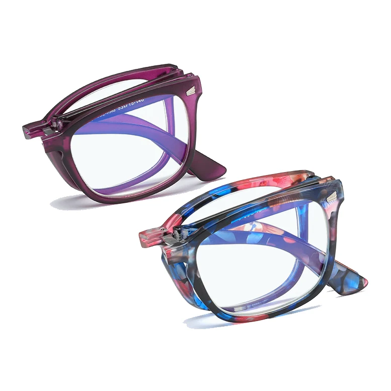 

Yiwu Cheap Promotional Metal Hinge Special Design Women Fashion Blocking Blue Glasses Light