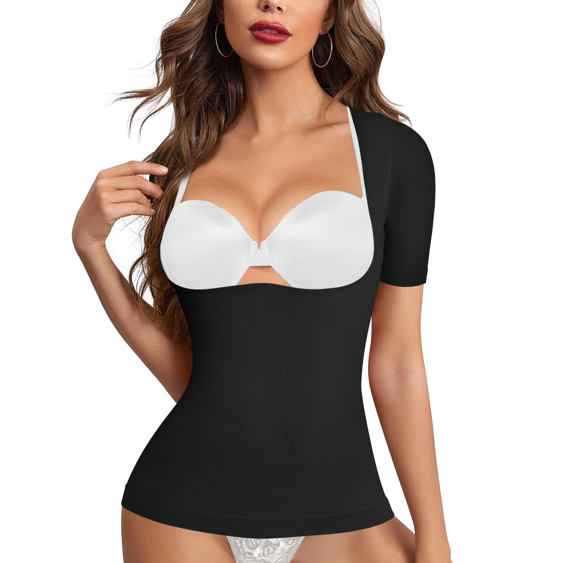 

Wholesale Women Shaper Tummy Control U-Shape Reduce Waistline Compression Shapewear for Women Shapewear Bodysuit Women