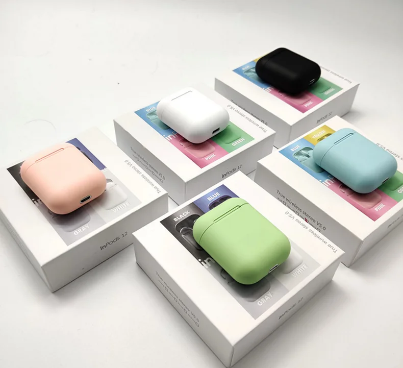 

TWS i7mini i12 i11 i9s wireless small headset 5.0 bluetooths headset for Airpoding Macarone color