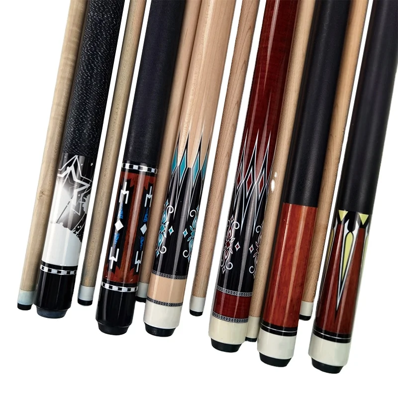 

PC9017 Maple Wood Pool Cues 13mm Billiards Cue Sticks Cheap Custom Cues Professional manufacturer, Black ,reen or by you request