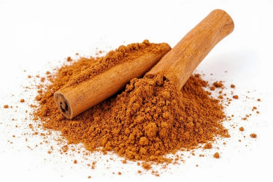 Close-up of ground cinnamon sprinkled along kitchen counter edge creating barrier against ants