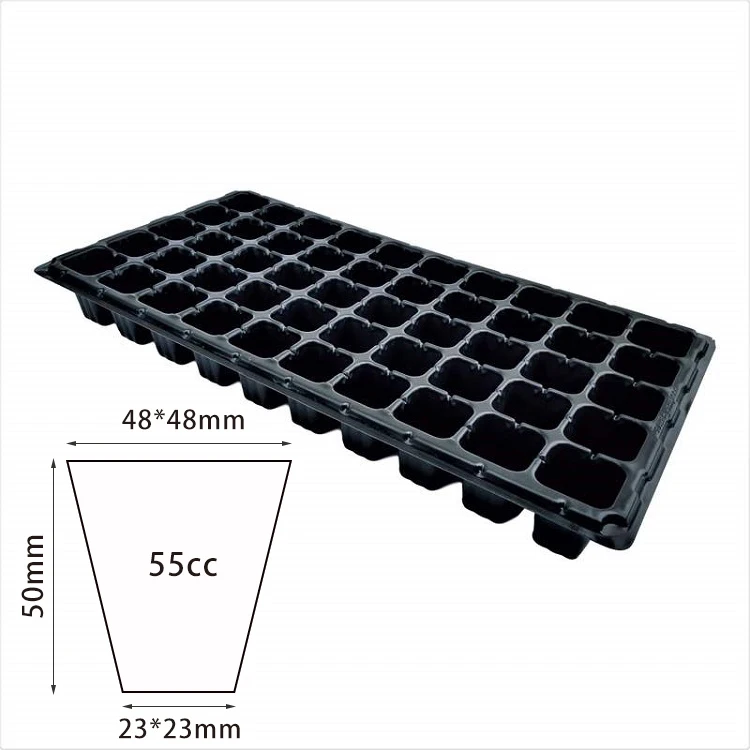 

PS Plastic Seed Starting Grow Germination Tray for Greenhouse Vegetables Nursery