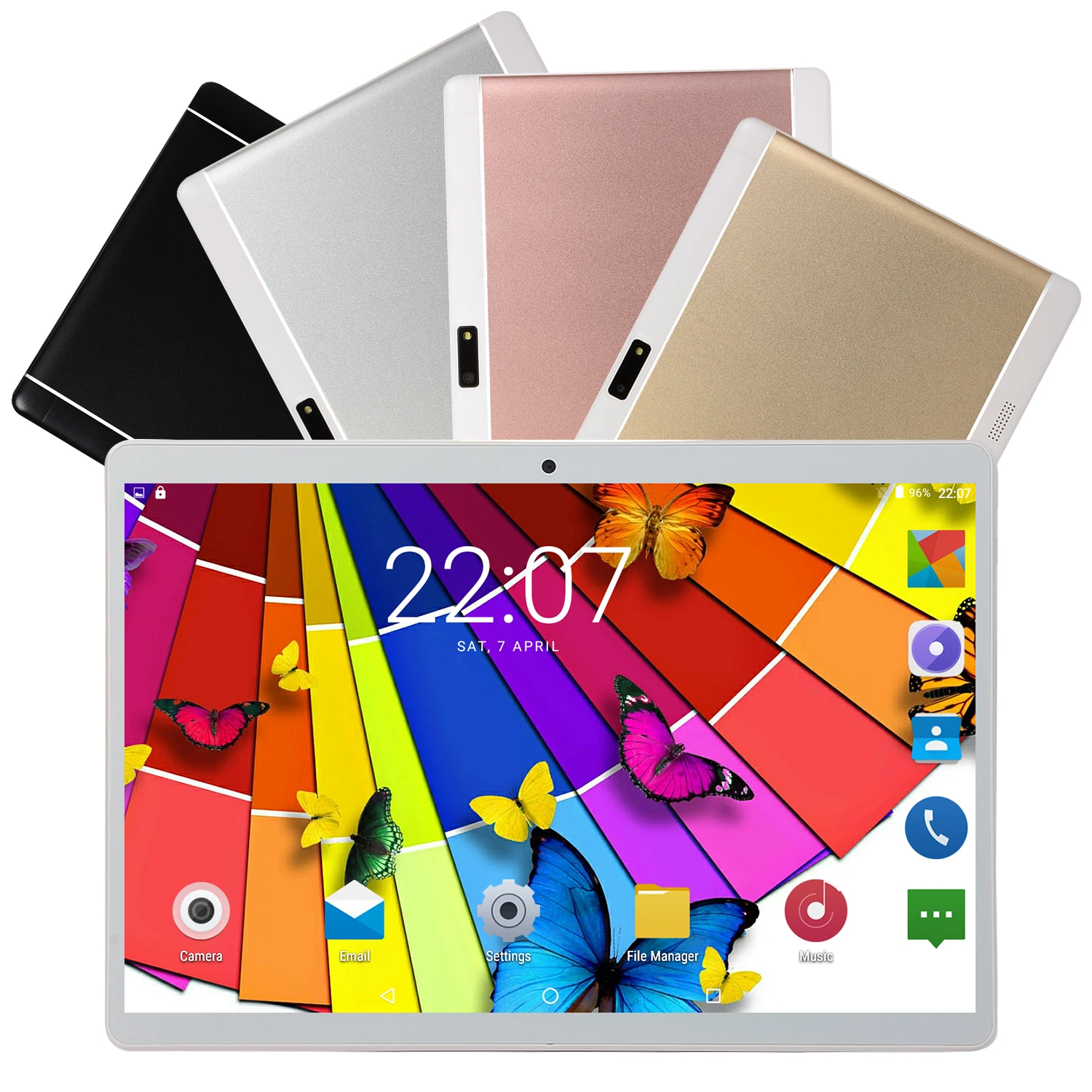 

Touch Screen Android System Classic Hole Camera WIFI 3G Calling Tablet PC, Black/silver/gold/pink