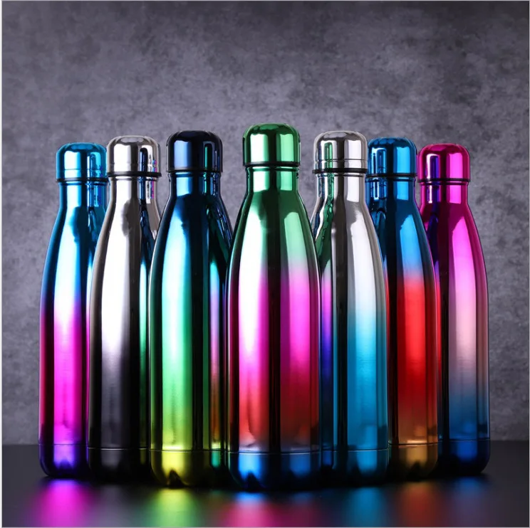 

Scratch-Resistant Proof Sleek 12 OZ Electroplated Cola Shape Cola Water Thermos Kids Water Bottle Warm Cup, Customized color