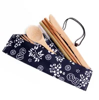 

Eco Friendly Cutlery Flatware Set Reusable Portable for Travel bamboo utensils