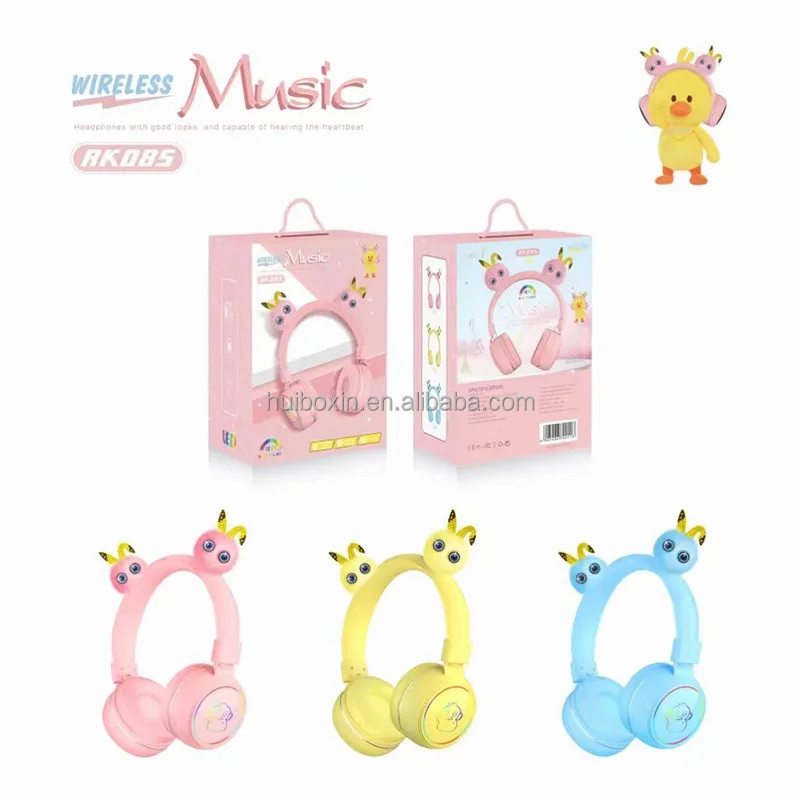 

new design kids fidget Little yellow duck headset wireless cartoon Little yellow duck earphone Little yellow duck headphones