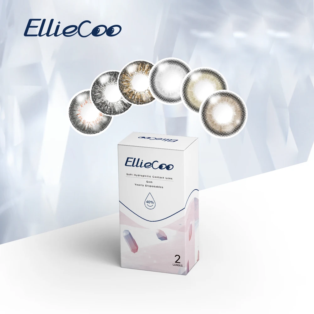 

Elliecoo Gemstone series 6 colors 1 year contact lenses free shipping