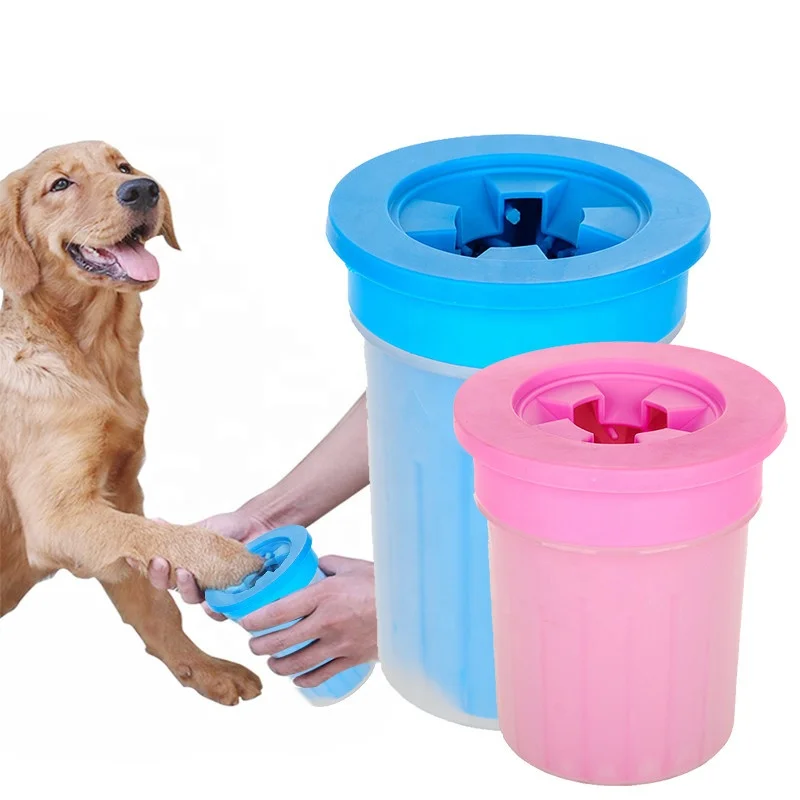 

Pet Cats Cleaner Dogs Foot Clean Cup For Dogs Cats Cleaning Tool Plastic Washing Brush Paw Washer Pet Accessories for Dog, Blue, green, pink