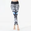 Morewin Quick Dry Sport Pants Eye Striped 3D Printed Yoga Women High Waist Tight Fitness Slim Leggings Trousers