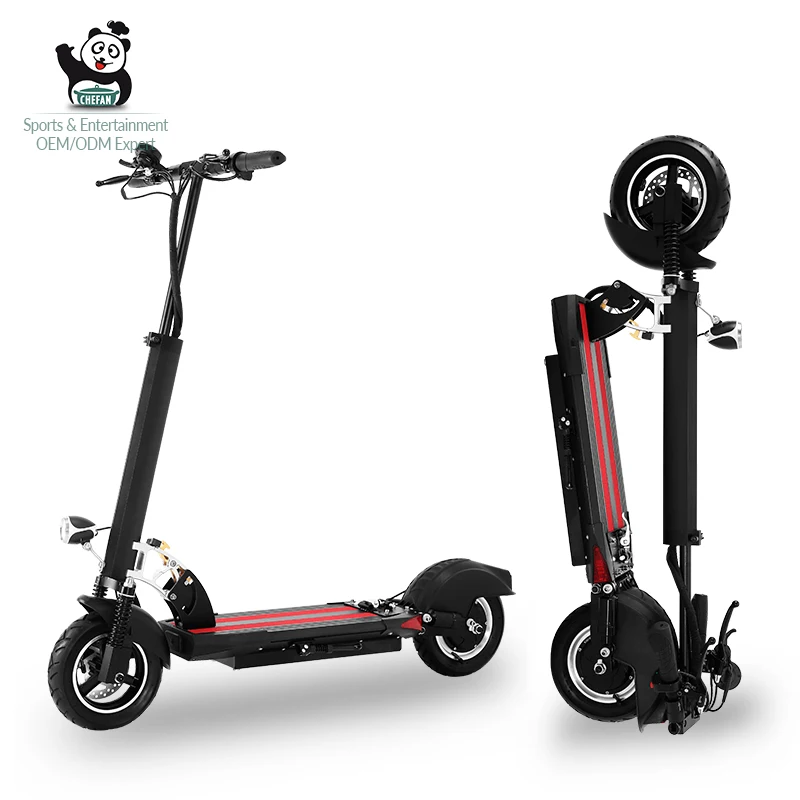 

2021 Customizable Logo Powerful Adult Electric Scooters 48V 500W Foldable 2 Wheel Off-Rode Electric Scooter, Black