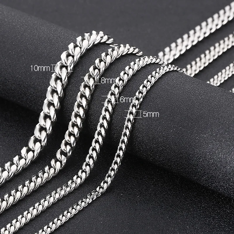 

Kalen Classic 500mm Stainless Steel 304 Cuban Curb Chain Fashion Party Jewelry Necklace