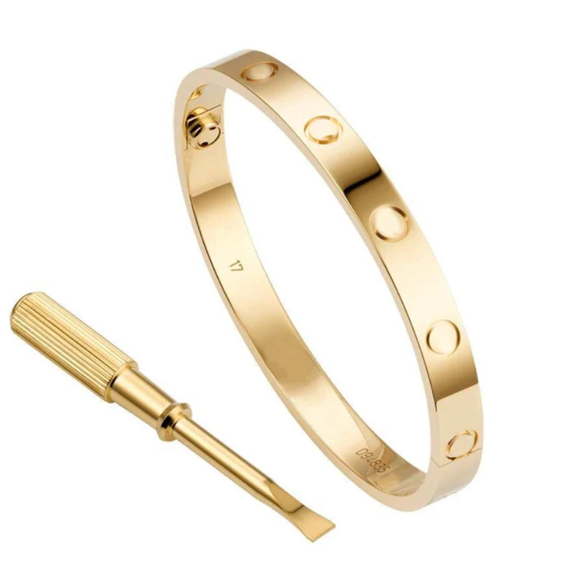 Jewelry for women men Titanium Couple stainless Bracelet stainless Bangle Screw LOVE Bangle 316L Stainless Steel Bangle Bracelet