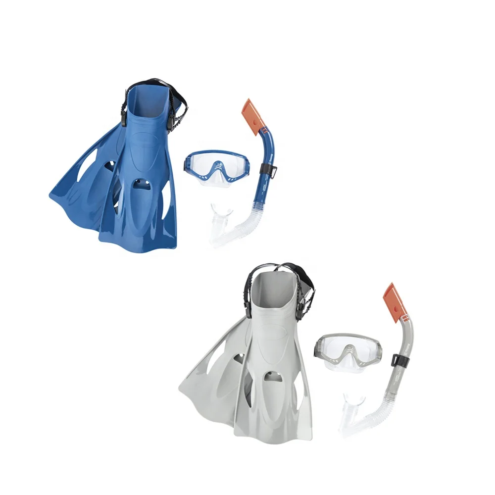 

Double Feathered Edge Skirt High Quality Fins Freestyle Snorkel Set