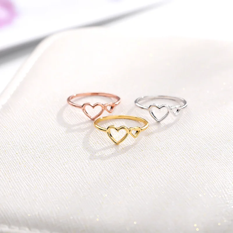 2022 gold colorful heart ring dainty| Alibaba.com