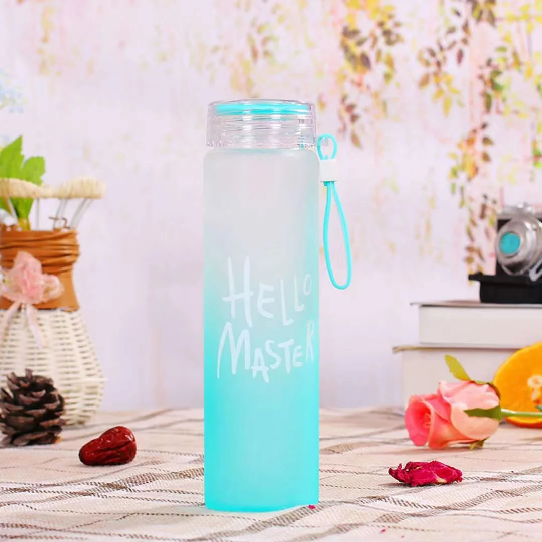 

Mikenda custom logo unbreakable sublimation glass drinking water bottle, Can be customized