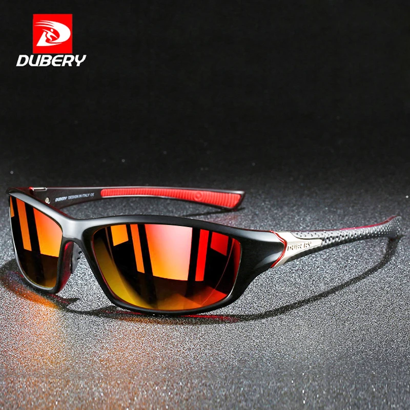 

DUBERY 2020 New High-Quality Sunglasses Men Polarized Colorful TAC Mirror Optical Frames Retro Sun Glasses UV400 Goggles D120