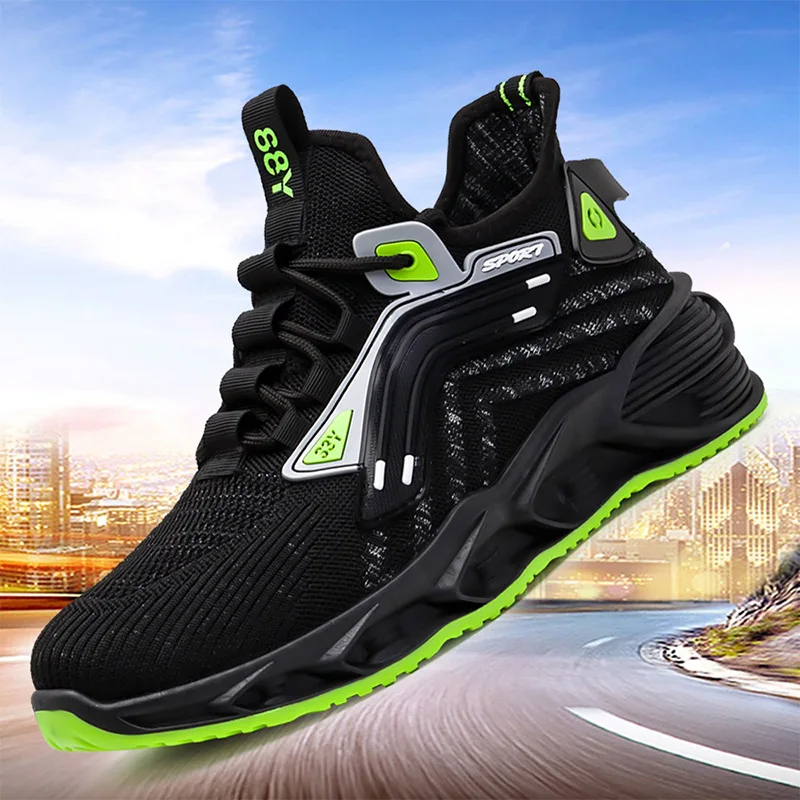 

2022 New Casual Mesh factory Summer Breathable Running Flying Woven Sports Shoes Men