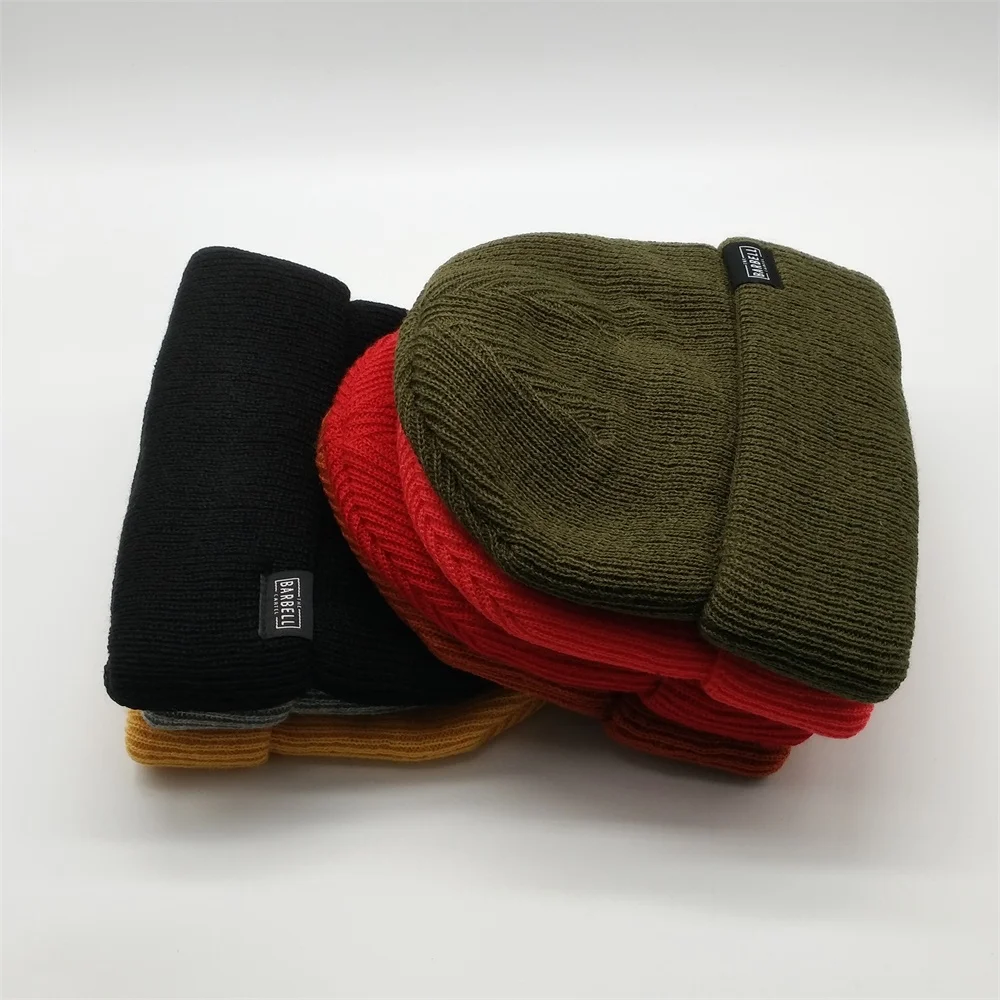 Wholesale Custom High Quality Woven Label Logo Colorful Winter Hat
