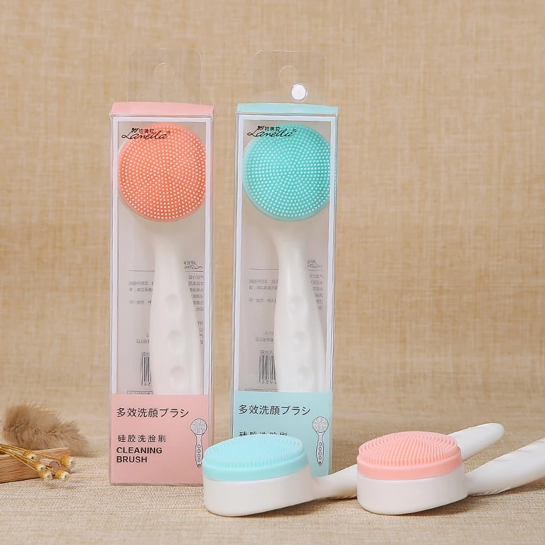 

Lameila washable silicone face cleansing brush New beauty tool manual face wash cleansing facial silicone brush C0362, Blue, pink or oem
