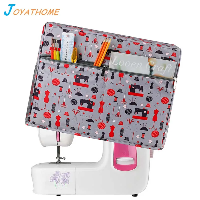 Oxford Cloth Sewing Machine Dust Cover With Pockets For Needles Sewing