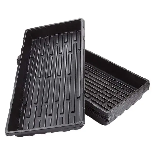 

Customized High Quality Abs Planting Black Plastic Plastic Greenhouse Hydroponic Rolling Tray, Black or white