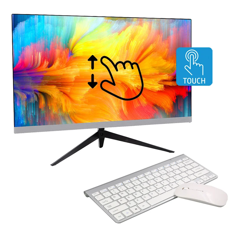 

Qihui Low MOQ I3 High Resolution 24 Inch SSD 500GB All iN Capacitive Touch Screen Panel with OEM Wall Mount