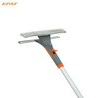 

Professional telescopic pole glass cleaner washer, spraying window wiper, cleaning squeegee