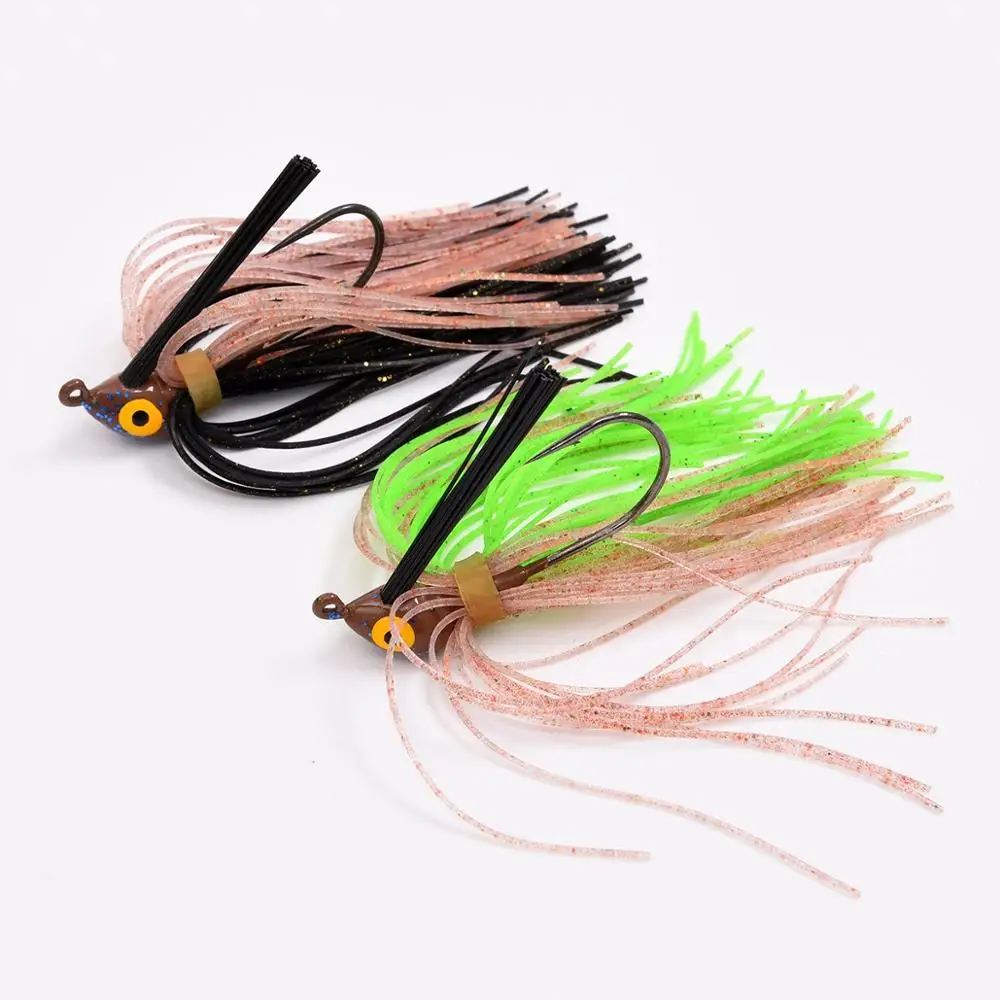 

Newbility metal jig fishing lure 8cm 9g jig head tungsten jig skirt for bass fishing