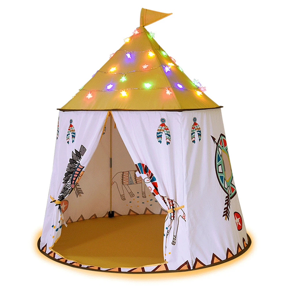 

FunFishing Childrens Tent Play House Indoor Indian Princess Pony Castle Toy House