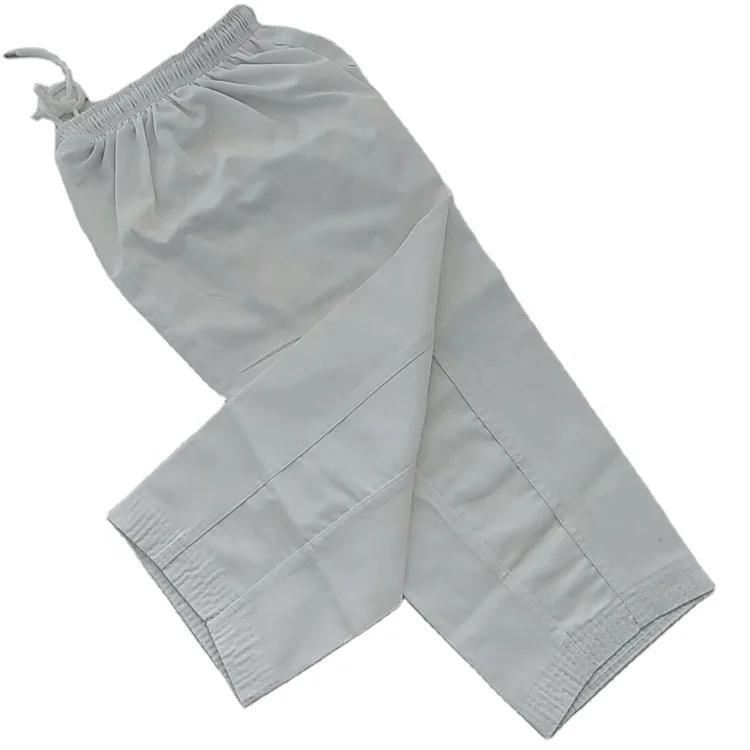 

Karate Uniform Gi white black with belt Adult, White, oem available