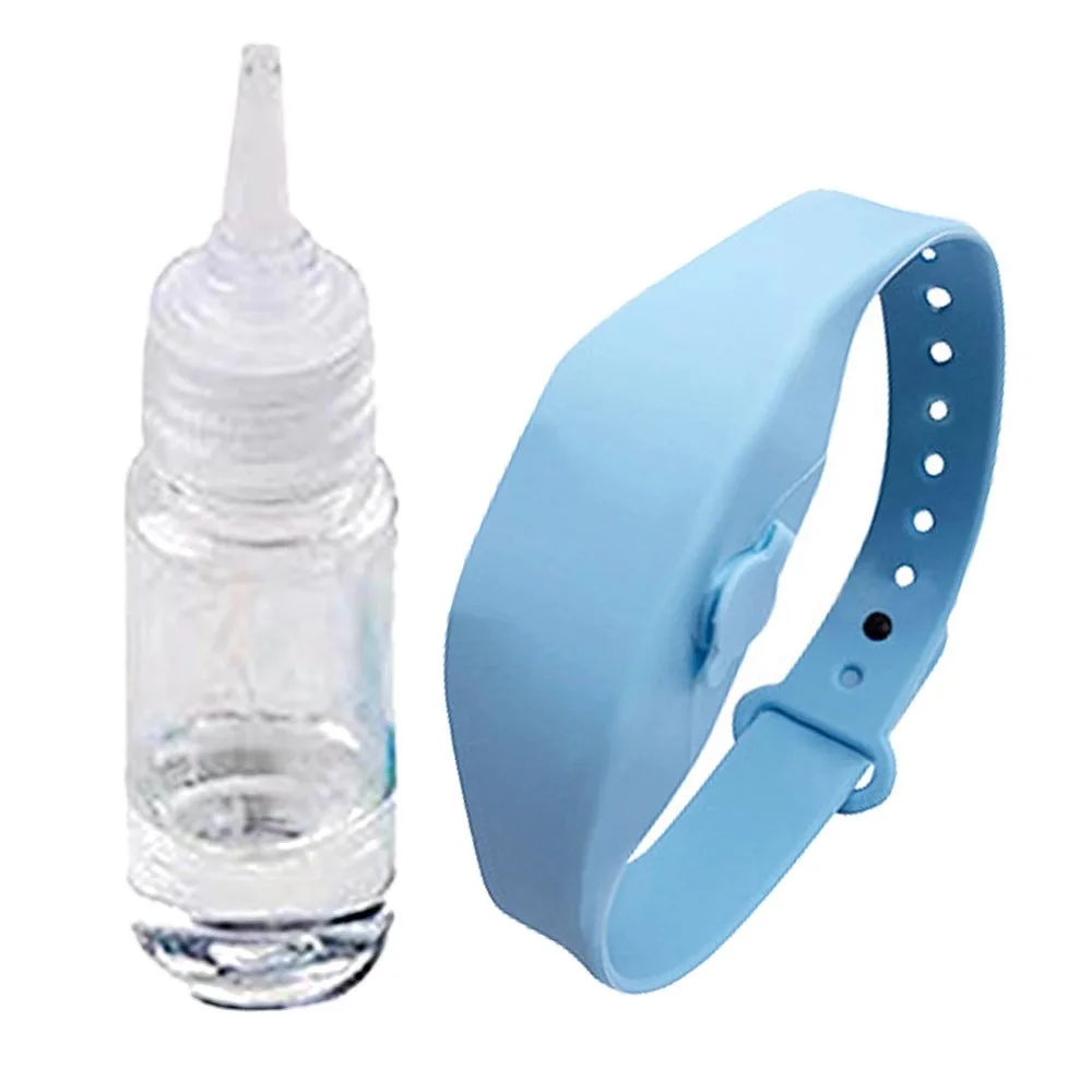 

Hot sale hand sanitizer bracelet silicone soft skin wristband liquid sanitizer cover case container band