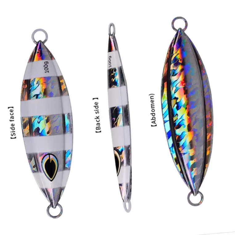 

Wholesale luminous 40g 60g 80g 100g 150g 200g jig lure for sea fishing, A /b