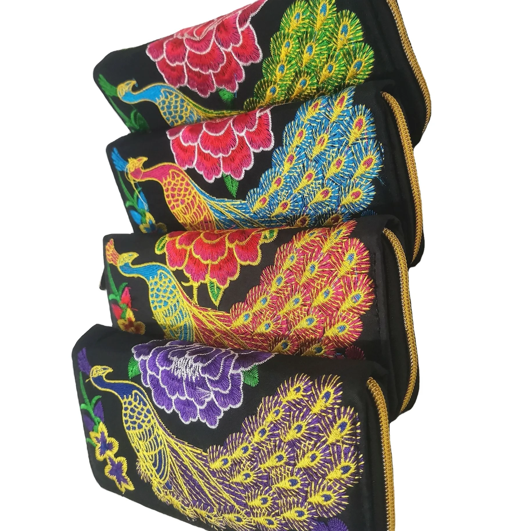 

Ellyson2021 popular embroidery single zipper wallet purse bag lady handbag lady